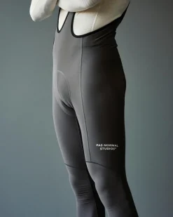 Pas Normal Studios Essential Thermal Long Bib Stone Grey