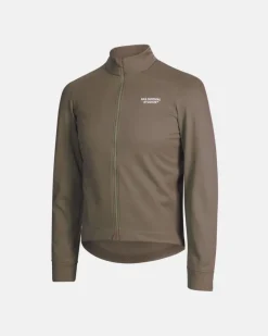 Pas Normal Studios Essential Thermal Long Sleeve Jersey Ash Brown