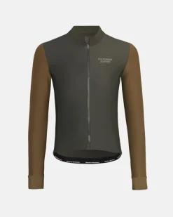 Pas Normal Studios Mechanism Thermal Long Sleeve Jersey Dark Olive / Army Brown
