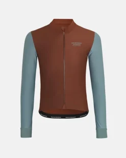 Pas Normal Studios Mechanism Thermal Long Sleeve Jersey Mahogany Dusty Teal