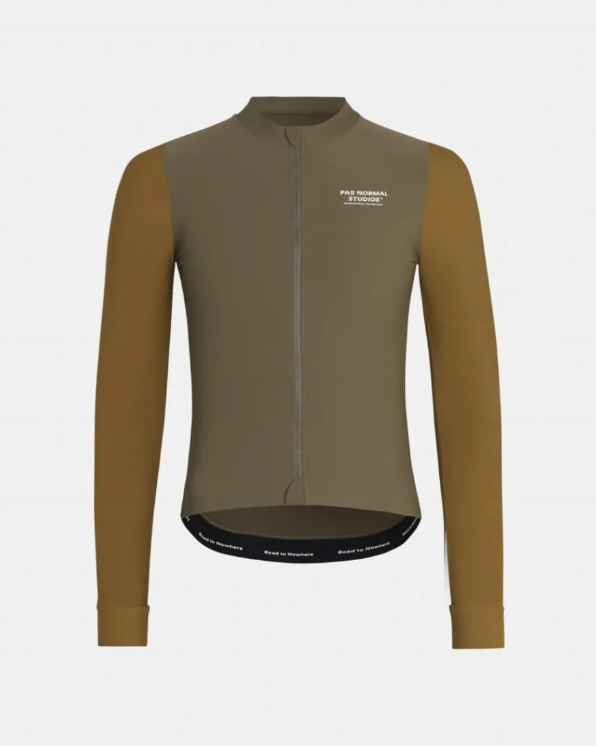 Pas Normal Studios Mechanism Long Sleeve Jersey Brown Olive
