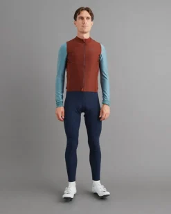 Pas Normal Studios Mechanism Thermal Long Sleeve Jersey Mahogany Dusty Teal