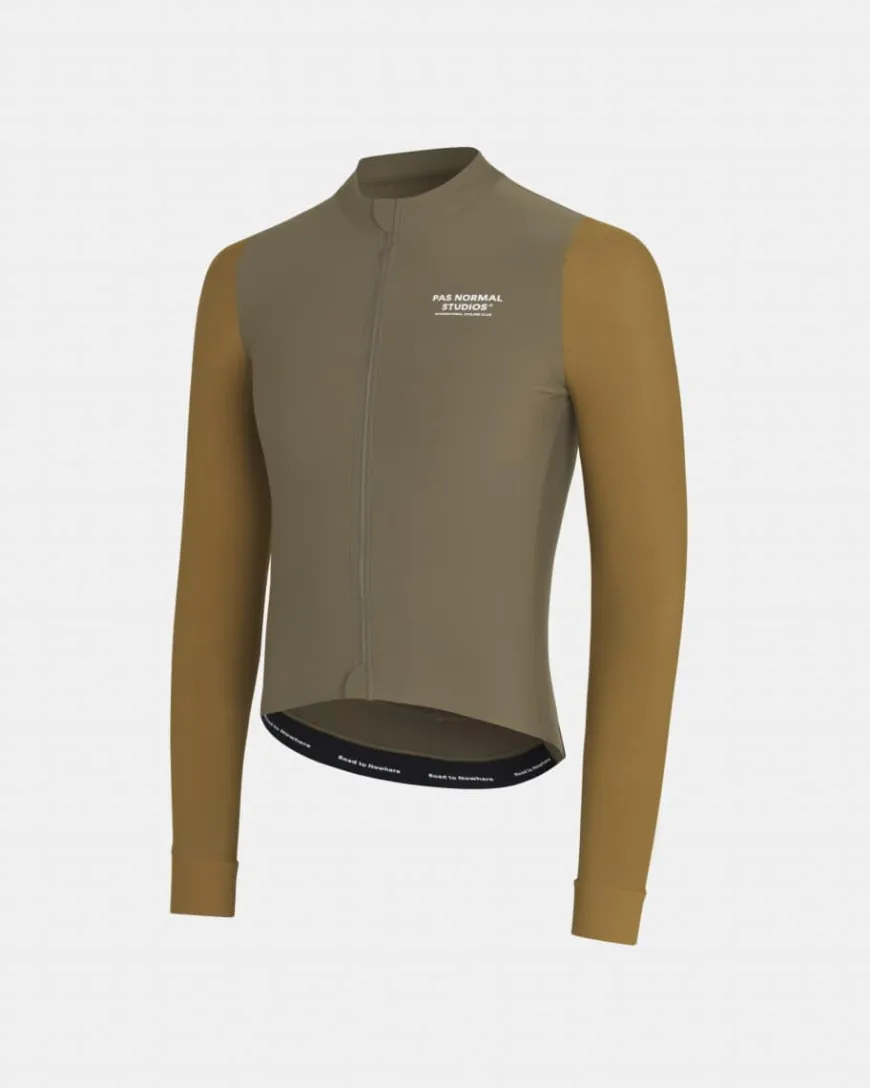 Pas Normal Studios Mechanism Long Sleeve Jersey Brown Olive