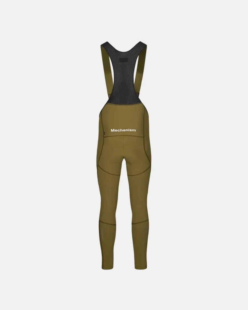 Pas Normal Studios Mechanism Deep Winter Long Bib Brown Olive