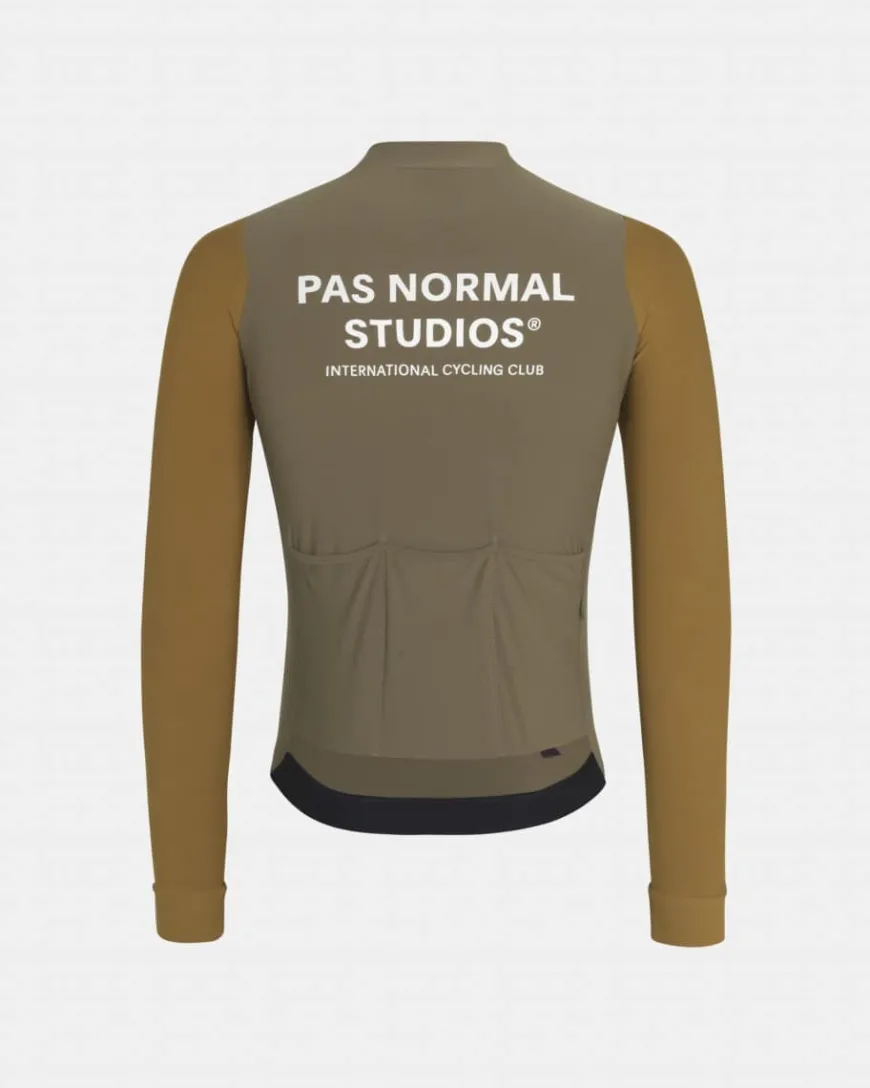 Pas Normal Studios Mechanism Long Sleeve Jersey Brown Olive
