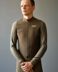Pas Normal Studios Mechanism Thermal Long Sleeve Jersey Earth / Dark Stone