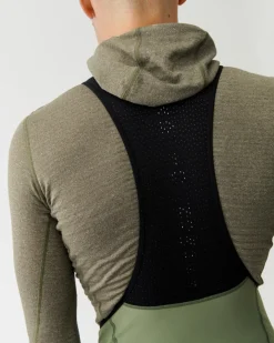 Pas Normal Studios Thermal Hooded Windproof Base Layer Dark Stone