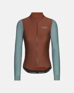 Pas Normal Studios Women's Mechanism Thermal Long Sleeve Jersey Mahogany Dusty Teal