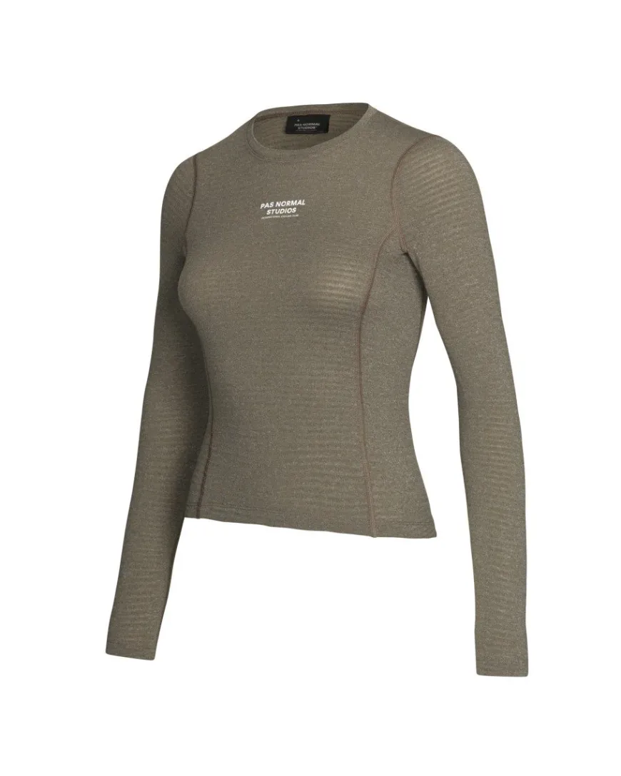 Pas Normal Studios Women's Thermal Long Sleeve Base Layer Dark Stone