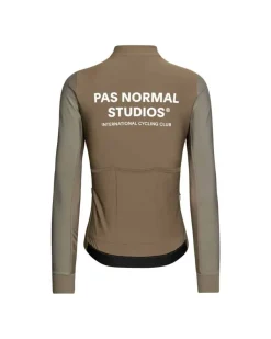 Pas Normal Studios Women's Mechanism Thermal Long Sleeve Jersey Earth / Dark Stone