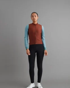 Pas Normal Studios Women's Mechanism Thermal Long Sleeve Jersey Mahogany Dusty Teal