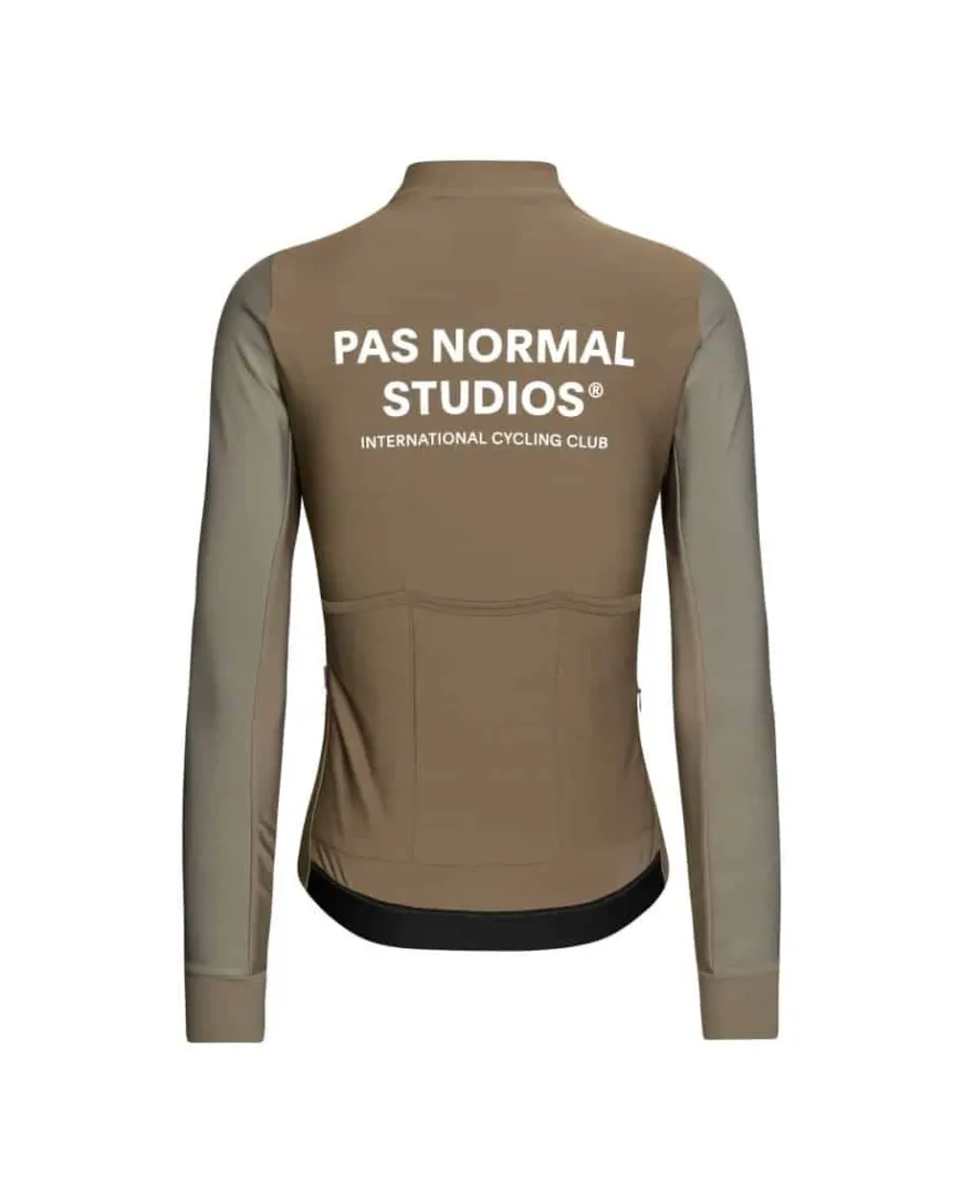 Pas Normal Studios Women's Mechanism Thermal Long Sleeve Jersey Earth / Dark Stone