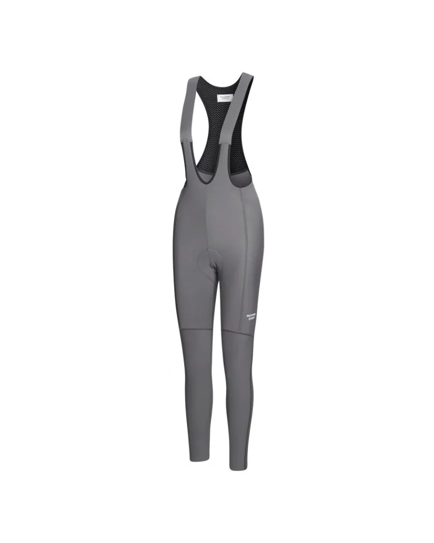 Pas Normal Studios Women's Essential Thermal Long Bib Stone Grey