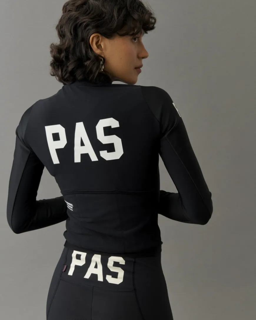 Pas Normal Studios Women's PAS Thermal Long Sleeve Jersey Black
