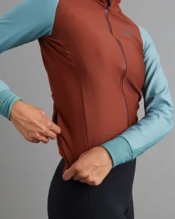 Pas Normal Studios Women's Mechanism Thermal Long Sleeve Jersey Mahogany Dusty Teal