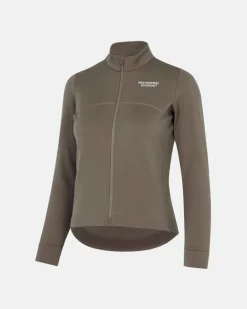 Pas Normal Studios Women's Essential Thermal Long Sleeve Jersey Ash Brown