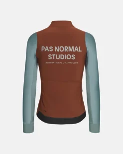 Pas Normal Studios Women's Mechanism Thermal Long Sleeve Jersey Mahogany Dusty Teal
