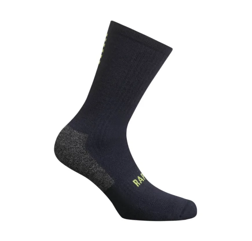 Rapha Pro Team Winter Socks Dark Navy / Lime Green