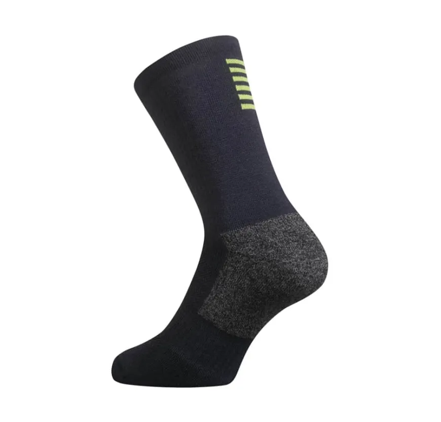 Rapha Pro Team Winter Socks Dark Navy / Lime Green