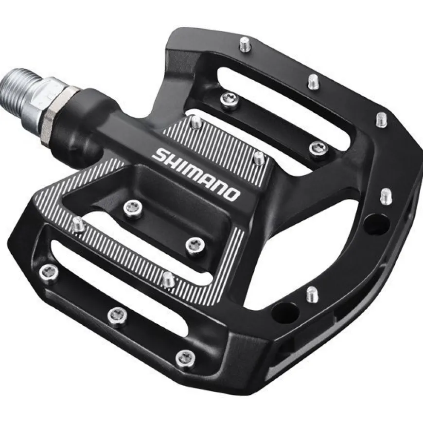 Shimano Pedaal GR500L M/Noppen Plat ZWART