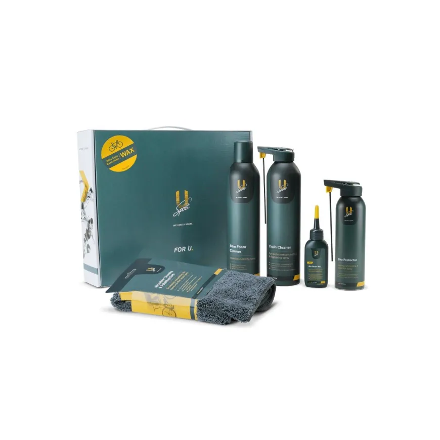 U-sport Gift Box Bike Care Essentials - wax Groen